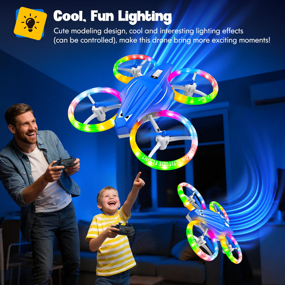 ALTITACO Kids Drone performs thrilling 3D flips for playful aerial stunts.