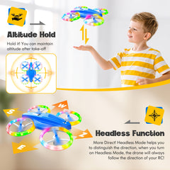ALTITACO Kids Drone headless mode simplifies direction for beginners.