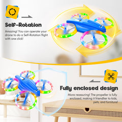 ALTITACO Kids Drone designed for safe indoor fun with a protective mesh shell.