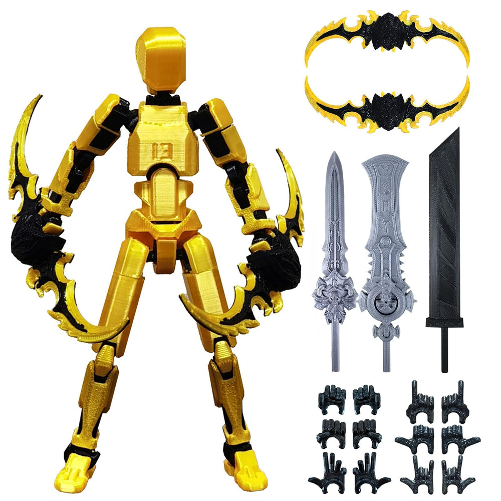 altuco T13 action figure main figure with gold finish for striking display and collector appeal.