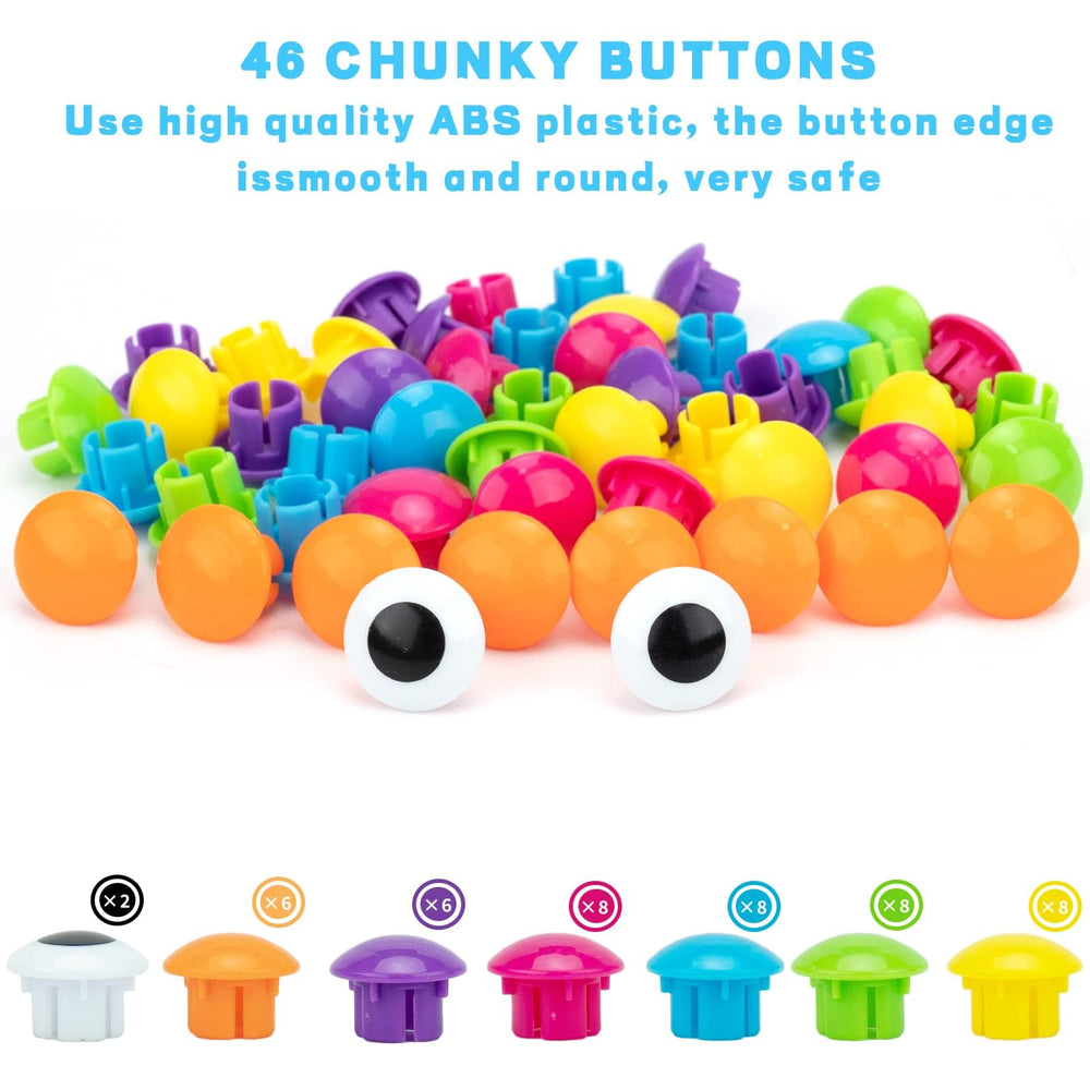 AluAbi Button Art Toys kids playing to boost concentration through matching patterns.