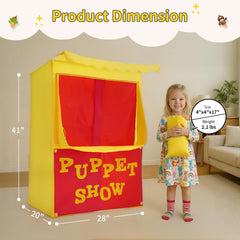 Alvantor puppet show front stage invites interactive storytelling and social play.