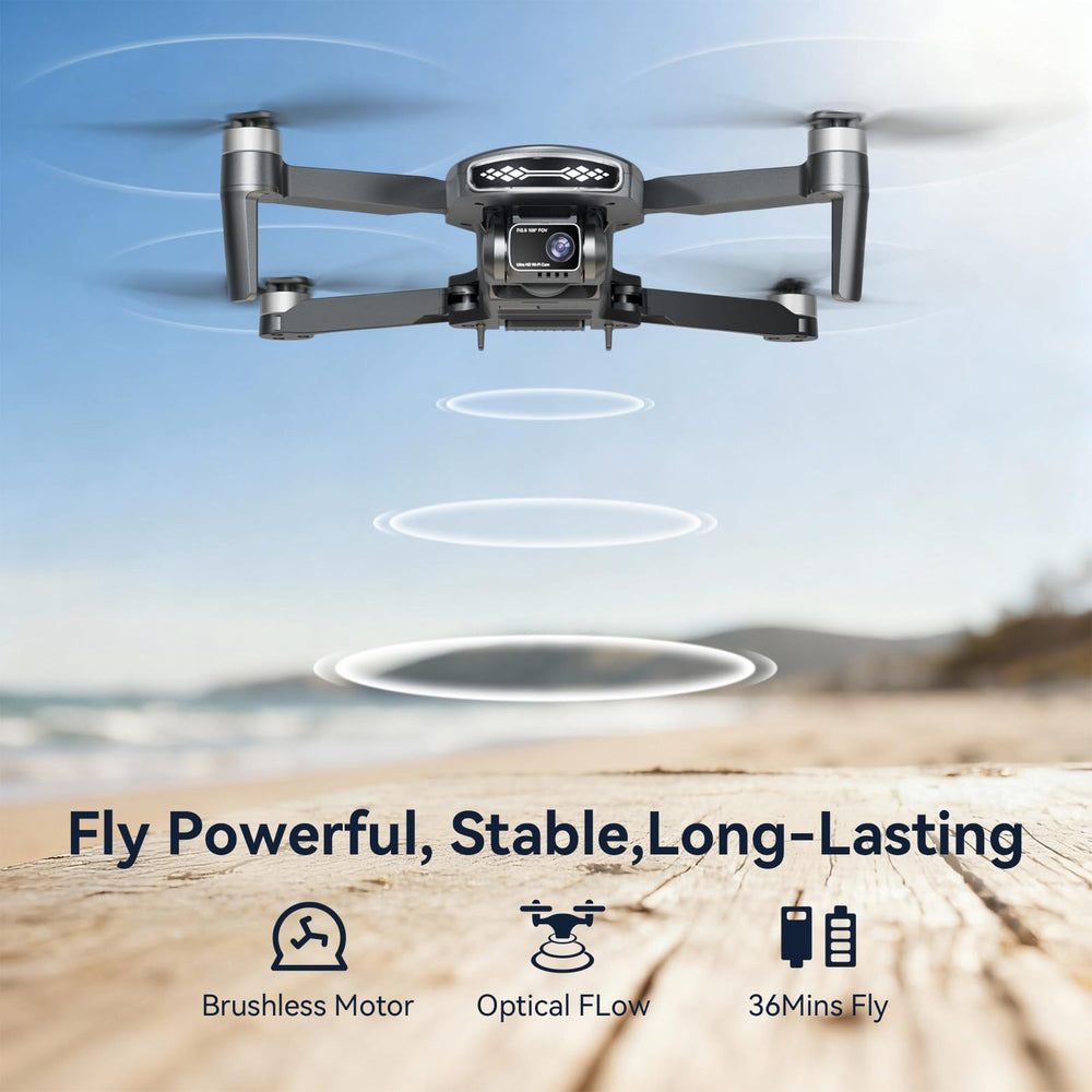 ALWSCOME two batteries plus carrying case extend flight time and portability.