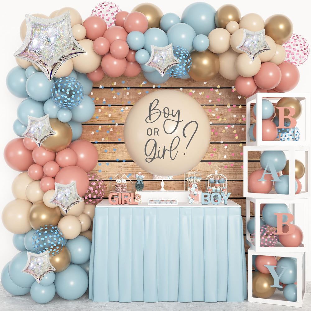 Amandir gender reveal boxes kit with pre-folded design for quick setup
