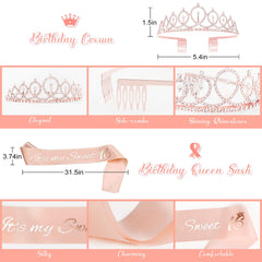 Amandir rose gold foil fringe curtains add shimmer to the party backdrop