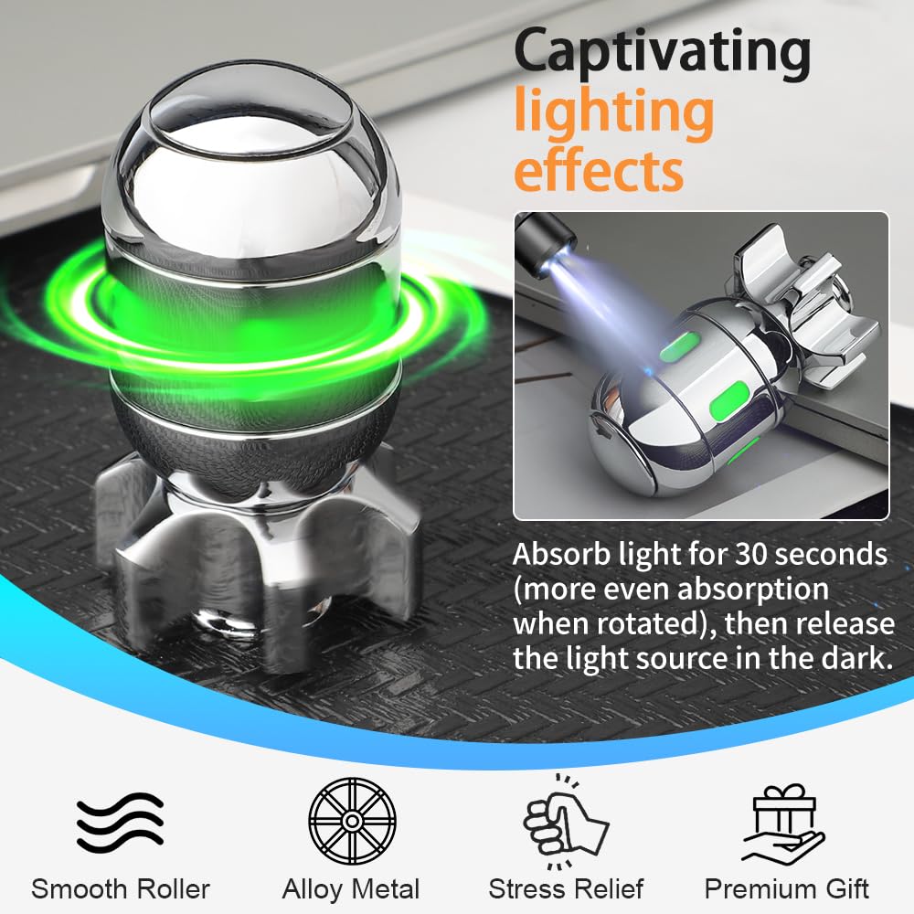 CNC metal core delivers smooth spins for quiet work sessions.