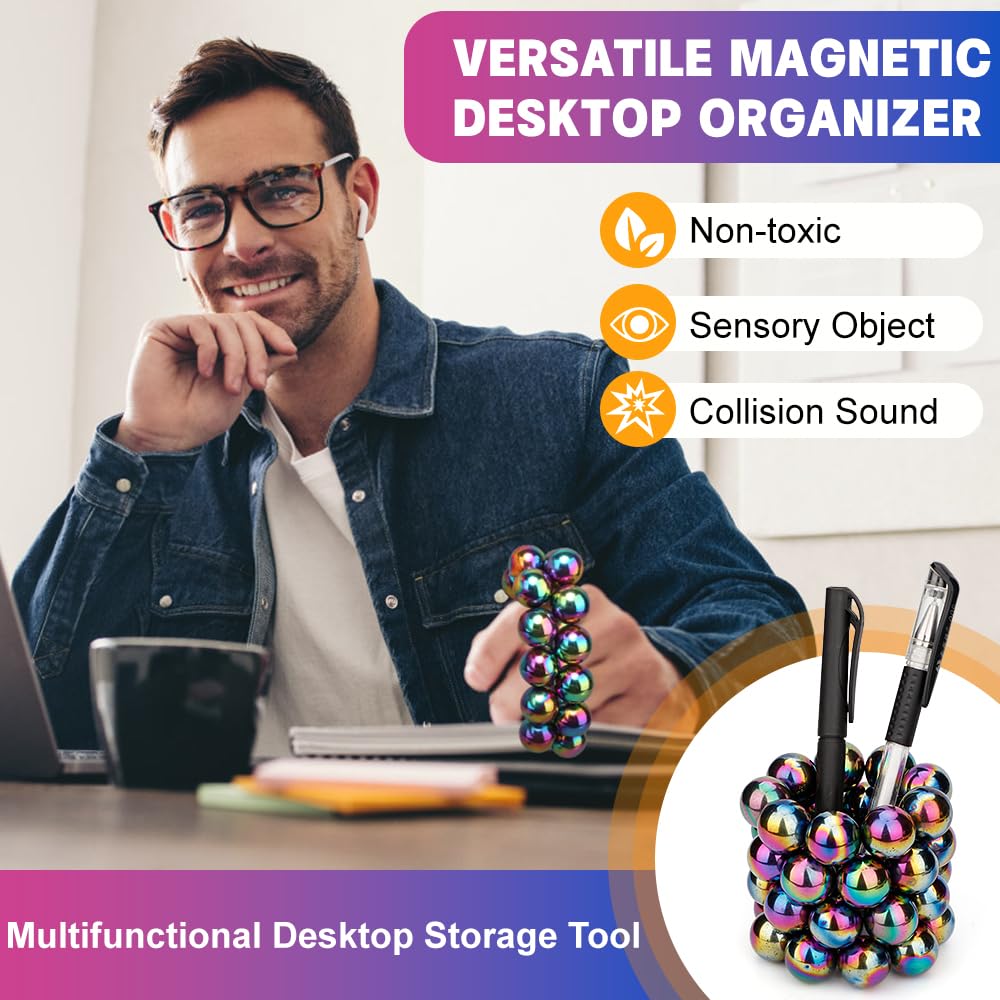Amarlozn paperweight magnet stabilizes documents and keeps your desk tidy.