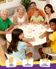 Amazing Pride wooden racks six pieces hold tiles securely during play.