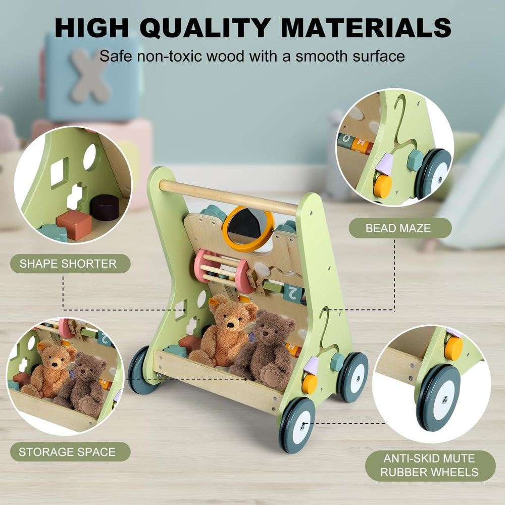 AmazingJoy 11-in-1 walker shape sorter encouraging learning during stand-to-walk practice