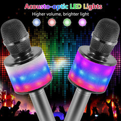 Amazmic Bluetooth karaoke mic connects quickly to phones and tablets