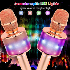 Amazmic Kids Karaoke Microphone connected via Bluetooth 5.0 for quick pairing