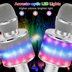 Amazmic Bluetooth 5.0 karaoke microphone with stable wireless connection