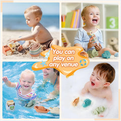 AMCHSURI indoor-outdoor bath set ready for pool beach or water table.
