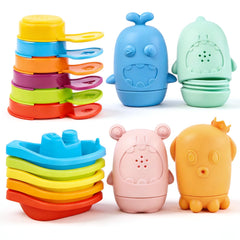 AMCHSURI rainbow boats brighten bath time and spark imaginative play.