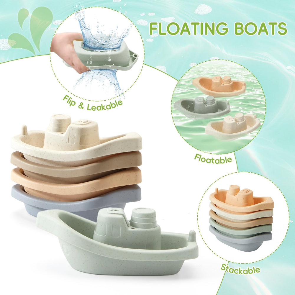 AMCHSURI boat toy for splashy learning and fine motor practice