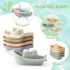 AMCHSURI boat toy for splashy learning and fine motor practice