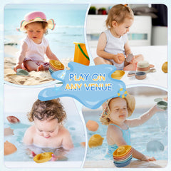 AMCHSURI bath toy with split design for thorough cleaning.