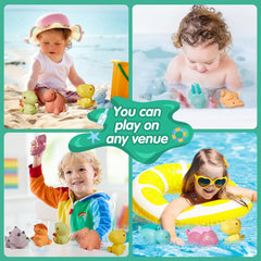 AMCHSURI care-friendly bath toys, easy to wipe and dry