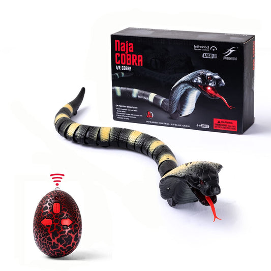 AMCHSURI RC Snake Toy features textured skin for lifelike handling during play.