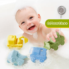 AMCHSURI bath toy crane in silicone, easy to squeeze and splash.