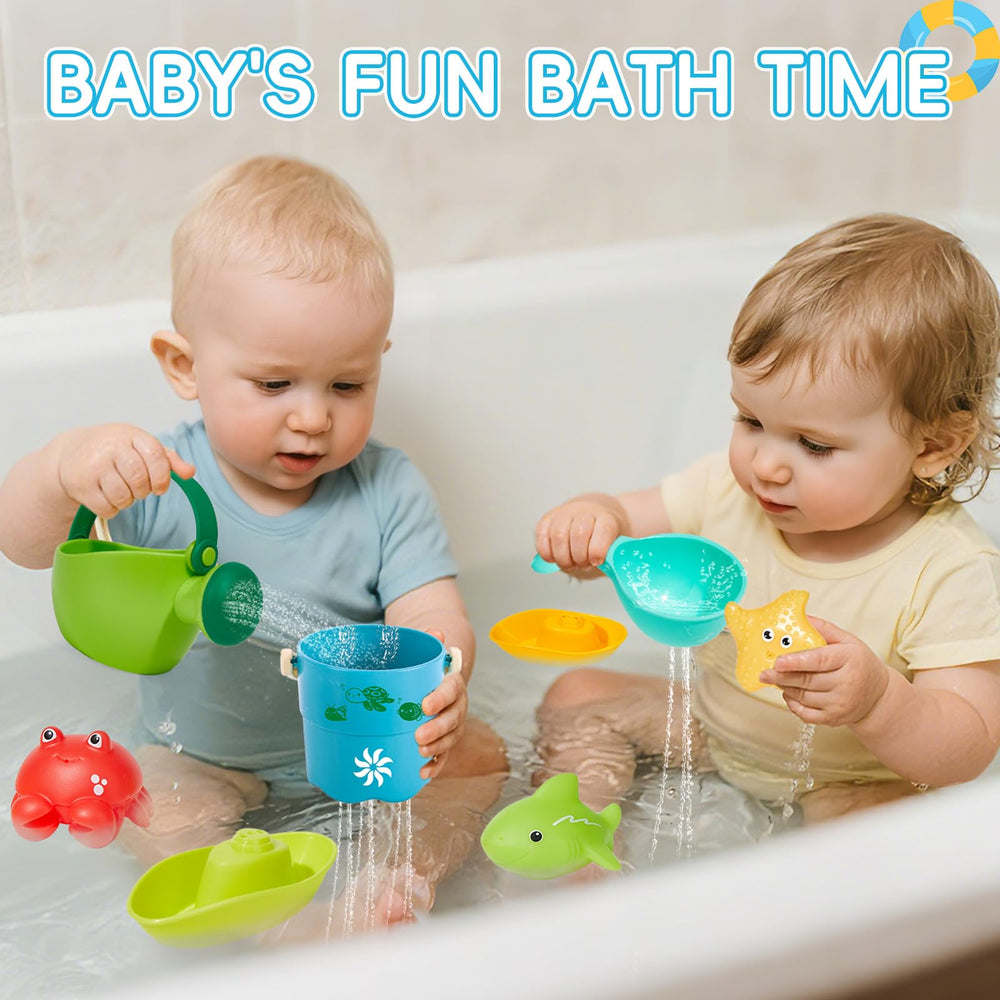 AMCHSURI water bucket toy for precise scooping and pouring during bath time