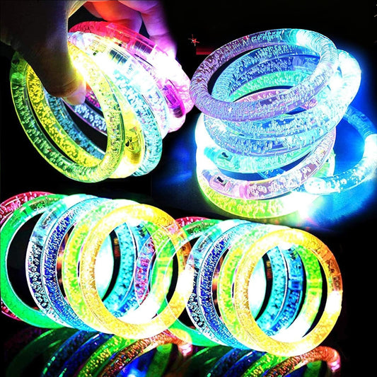 AMENON 24-pack glow bracelets illuminate parties with vibrant multi colors.