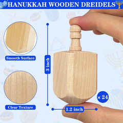 AMENON blank four-sided dreidel for DIY art and Hanukkah games