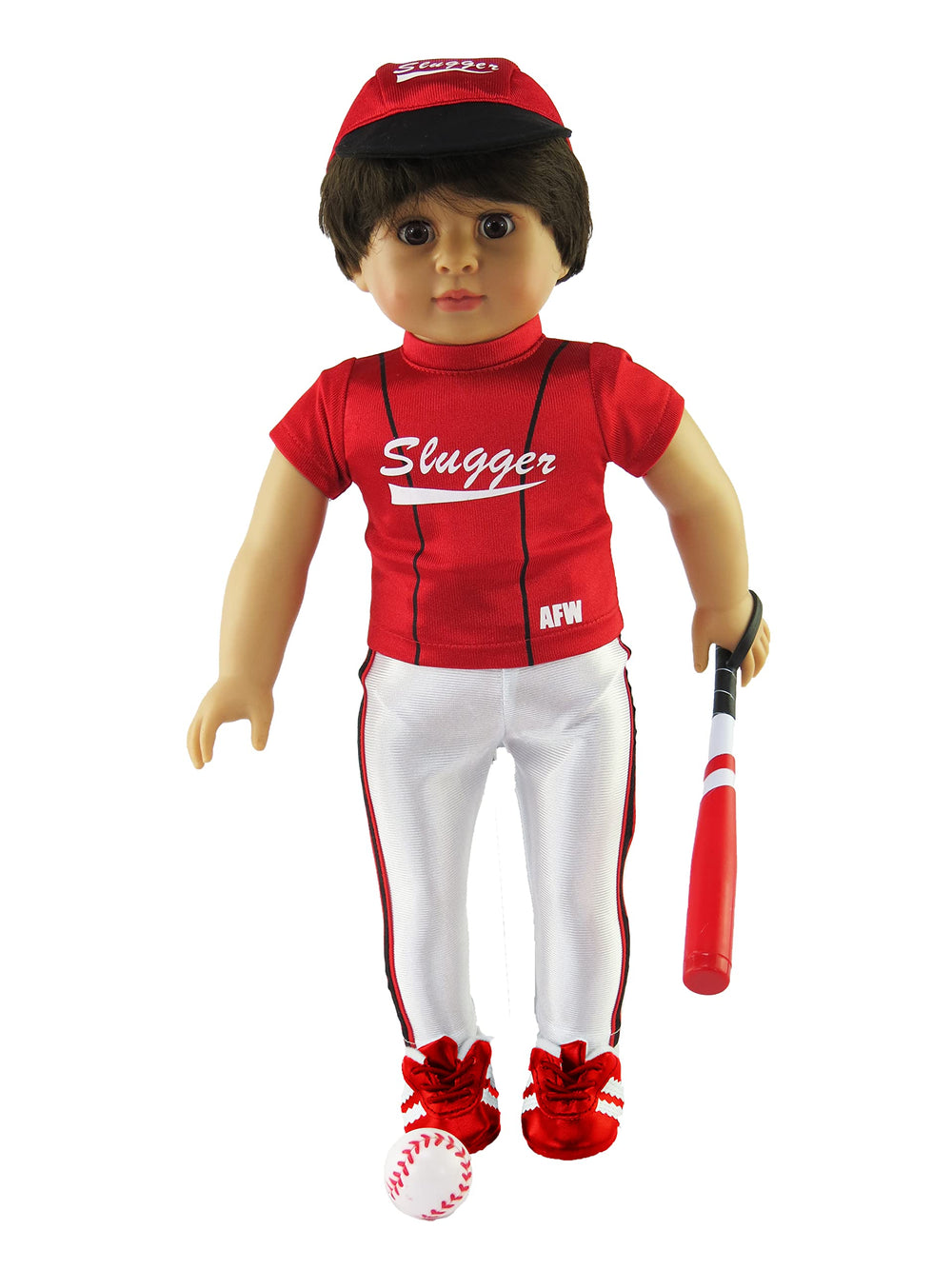 Doll wearing the uniform demonstrates versatile fit for most 18-inch dolls