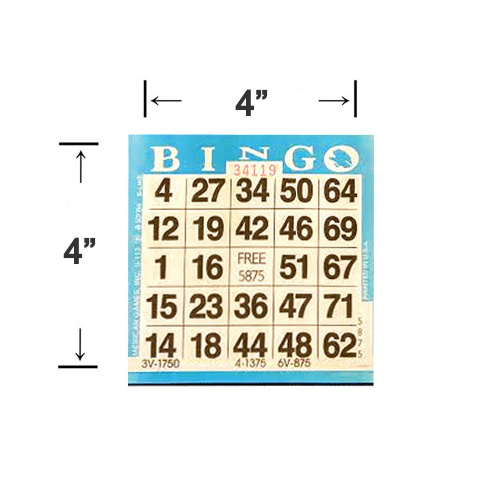 American Games disposable bingo paper ideal for quick, single-use games at events.
