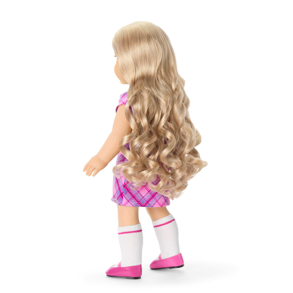 American Girl Truly Me doll with movable head and limbs supports realistic posing