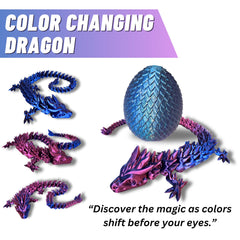 Amerimaker 20-inch dragon with detailed sculpting and lifelike joints for expressive poses.
