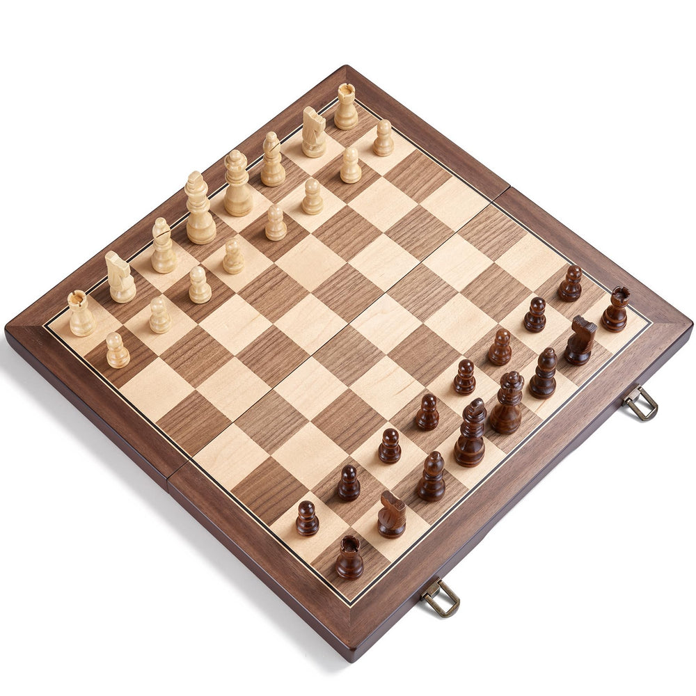AMEROUS walnut and maple inlay board offers durable, elegant gameplay