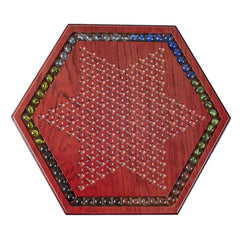AMEROUS board edge design keeps marbles secure during movement.