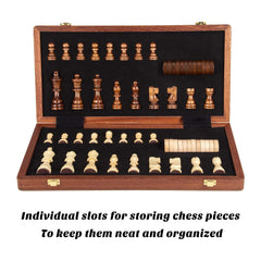 AMEROUS dual-game set offering chess and checkers for versatile family fun.