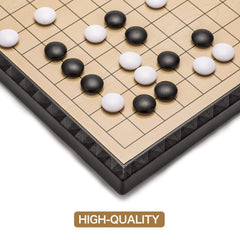 AMEROUS magnetic stones on board keep pieces secure during play.