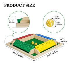 AMEROUS Shut The Box felt surface image, noise reduction for focused play.