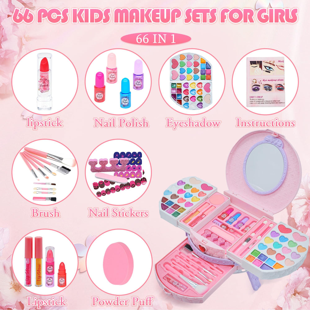 Amerrly eye shadow set close-up for colorful, kid-friendly makeovers