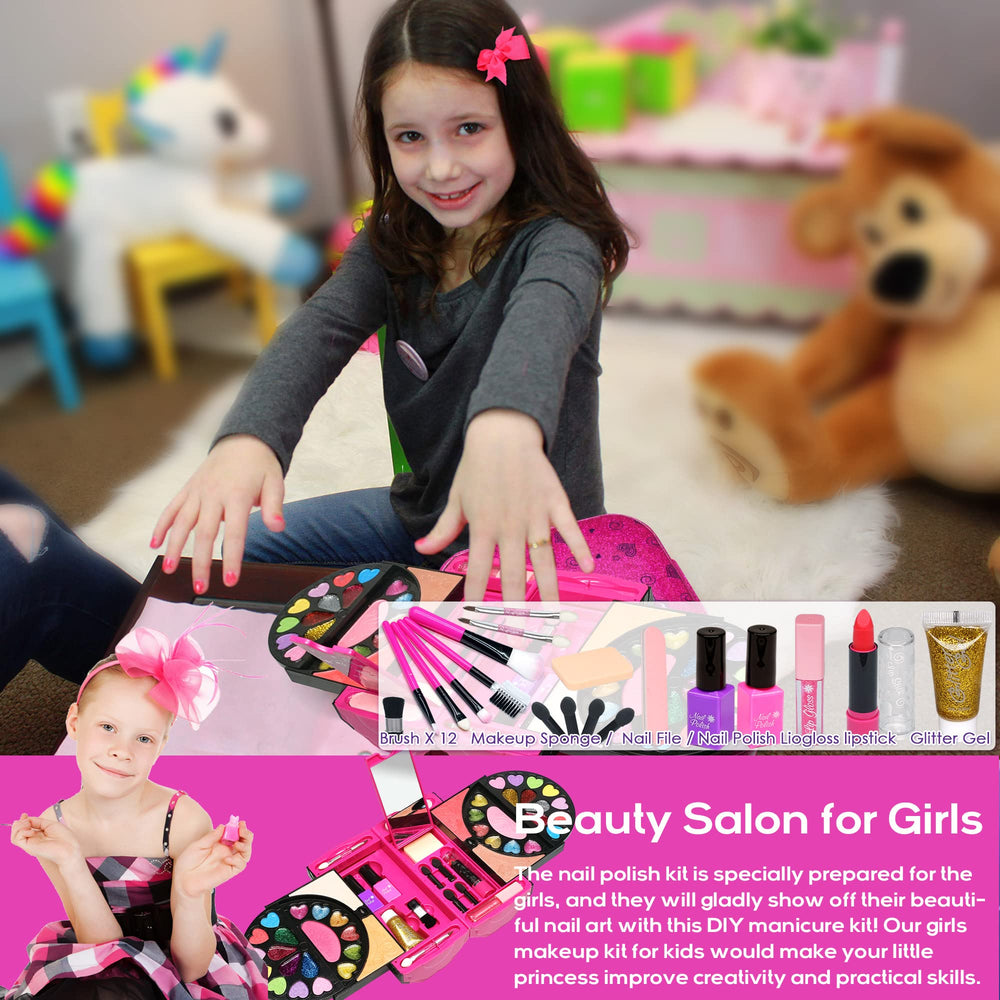 Amerrly eyeshadow palette enables safe, colorful looks for imaginative play.