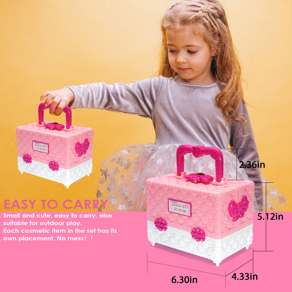 Amerrly makeup set in use by a child during pretend play