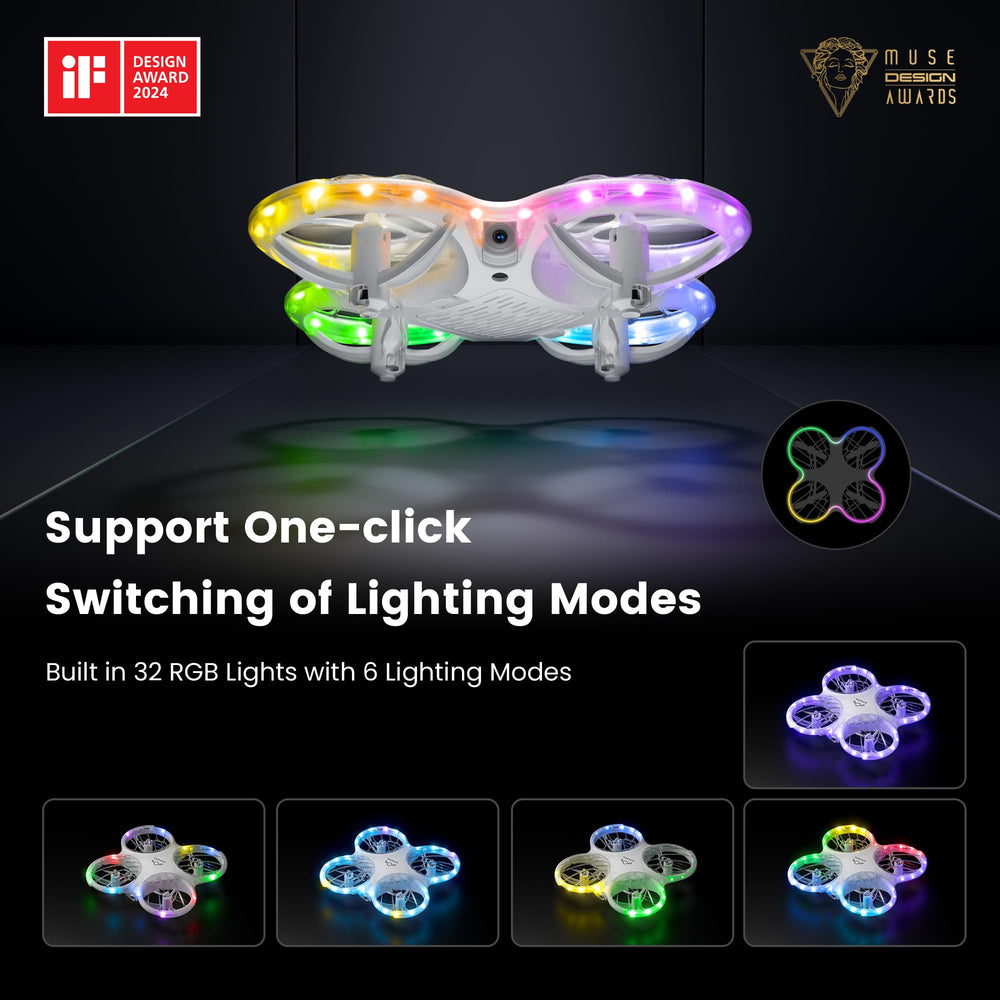 Ameta Morpho drone FPV view with Wi-Fi enables real-time viewing on the app.