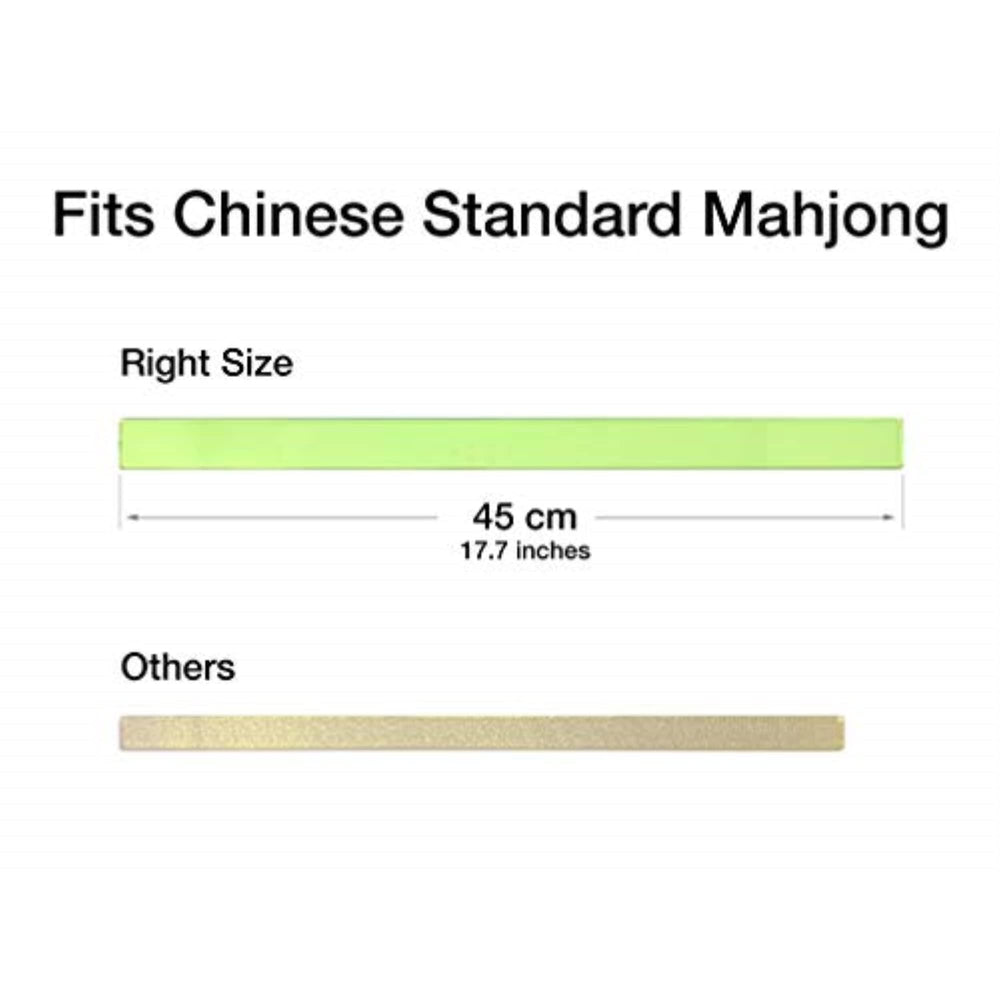 Amica Mahjong pushers in translucent acrylic glide smoothly for quick wall setup