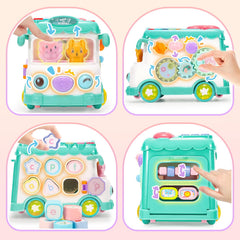 AmiDear bus keyboard and drum promote rhythm skills during playtime.
