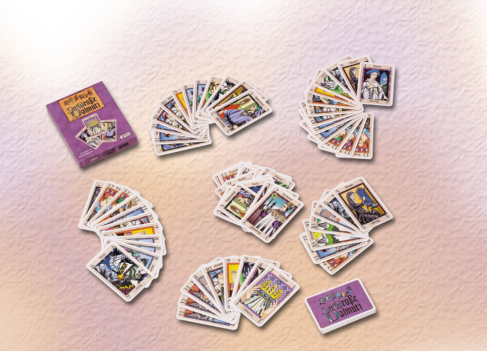 AMIGO The Great Dalmuti cards on table during a turn