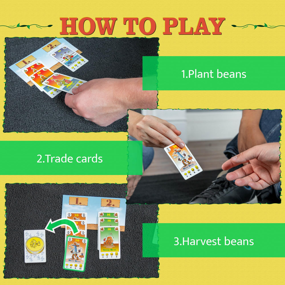 AMIGO Bohnanza rule booklet explains setup and scoring