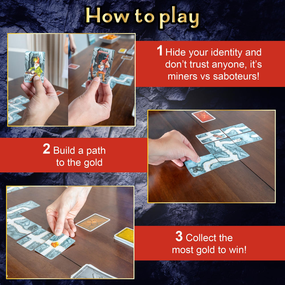 AMIGO Saboteur gold miner cards reveal team roles
