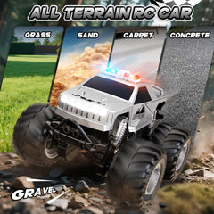 Amilacily remote control car off-road action during a stunt