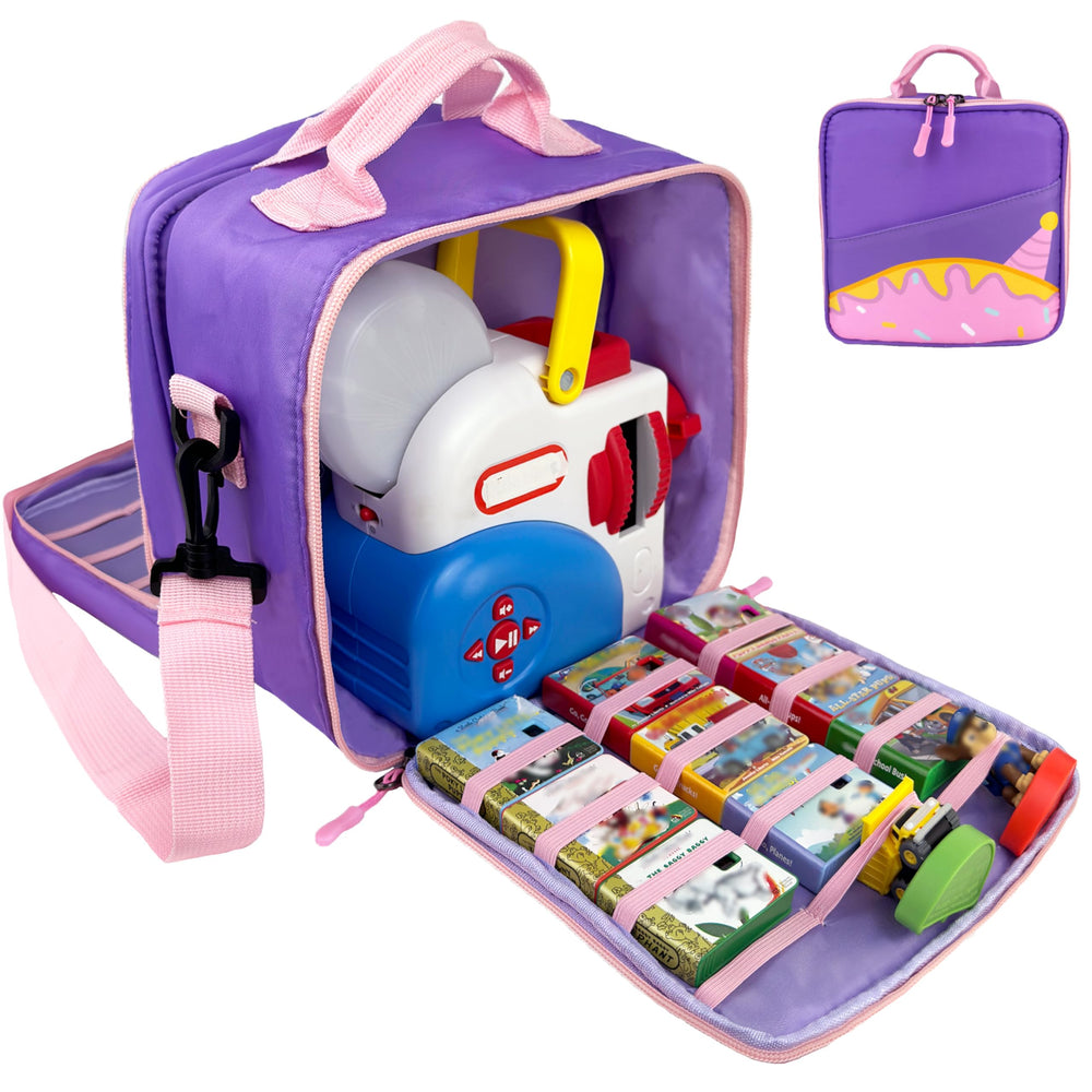 Amiumuca detachable bag for Little Tikes Story Dream Machine keeps books organized on the go