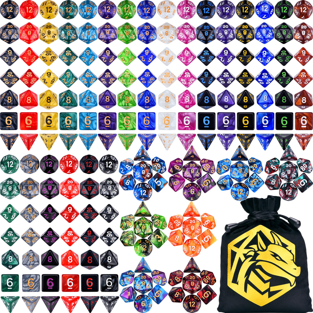 Amiven DND polyhedral dice closeup with bold numbers for quick, readable results