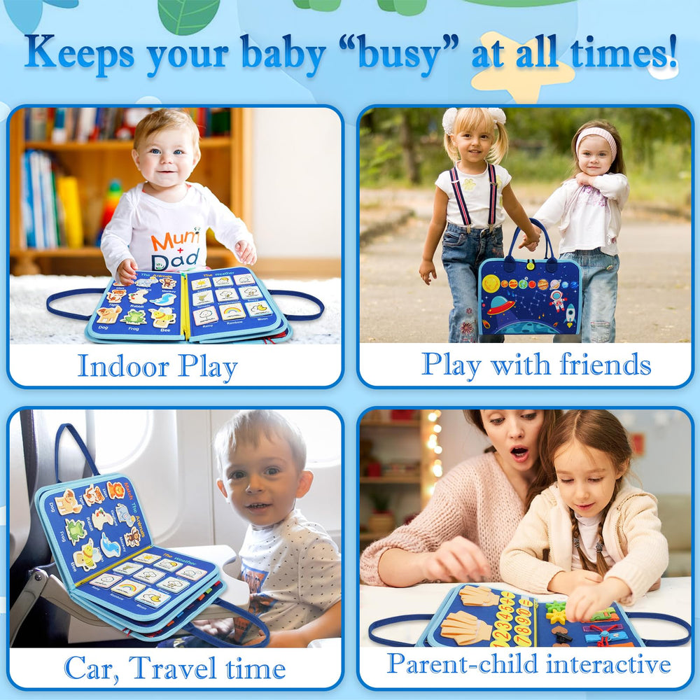 Amor Gift Busy Board color and shape matching page boosts recognition