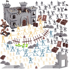 AMOR PRESENT 310pcs medieval castle front view for imaginative play and storytelling.